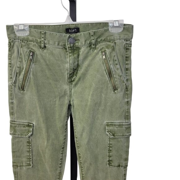 LOFT Cargo Style Zip Bottom Pants - Picture 3 of 6